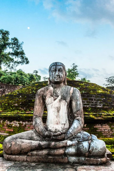 Estatua Buda Meditante Antigua Ciudad Polonnaruwa Provincia Central Del Norte — Foto de Stock