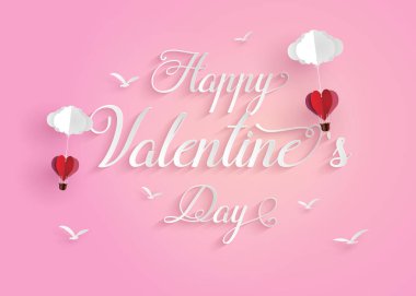 Origami kalp şeklinde sıcak hava balonu yaptı.