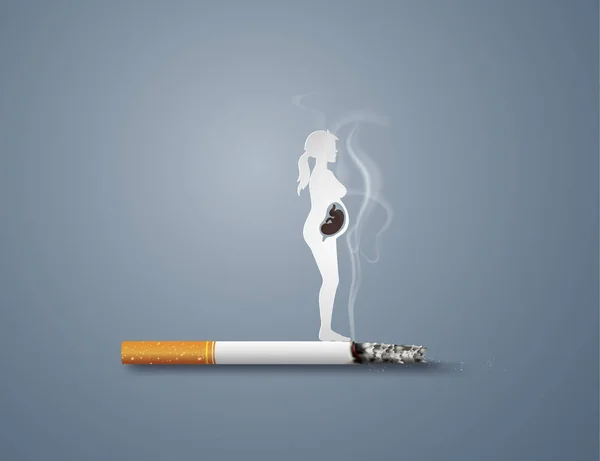 Nie ma świata dzień palenia — Wektor stockowy