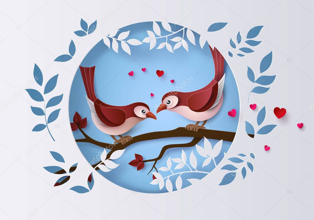 Illustration of Love and Valentine Day