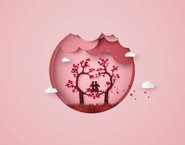 Bir aşk ağacın altında aşık iki