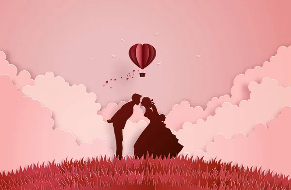 Amor y San Valentín — Vector de stock