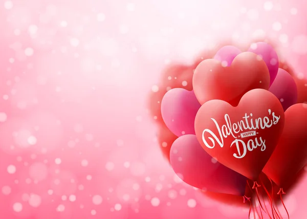Happy Valentine's Day Background.Love and Valentine's Day — Stock Vector