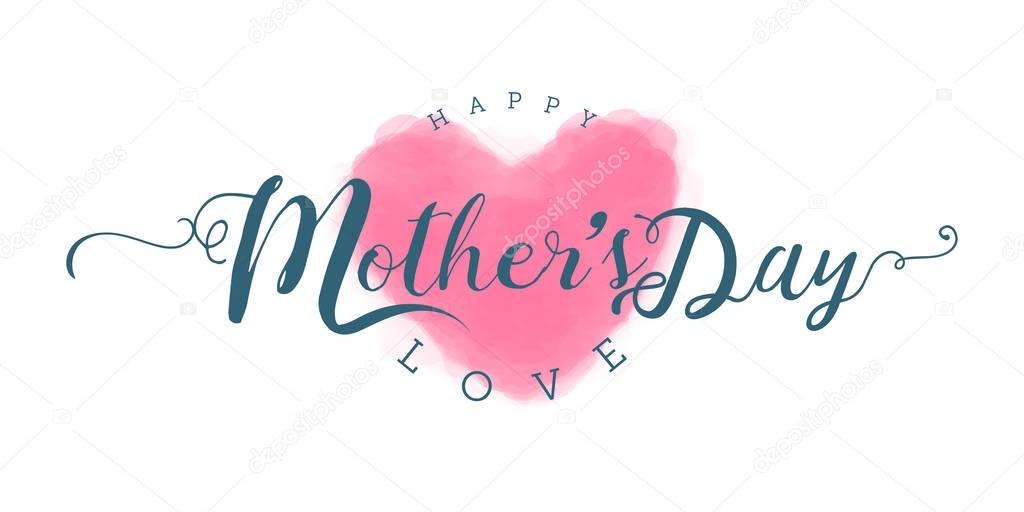 Happy Mother's Day Calligraphy & lettering design 