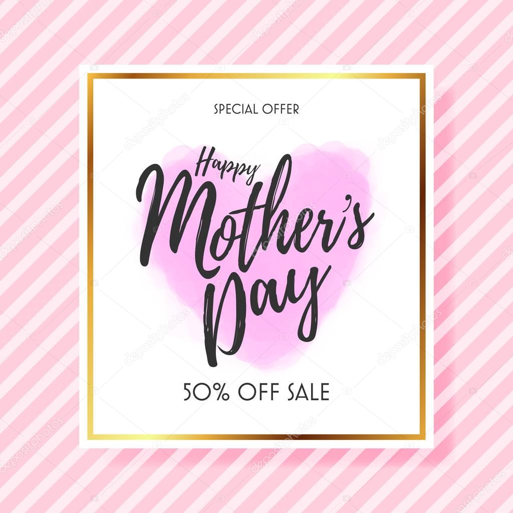 Mothers day sale background layout for banners,flyers