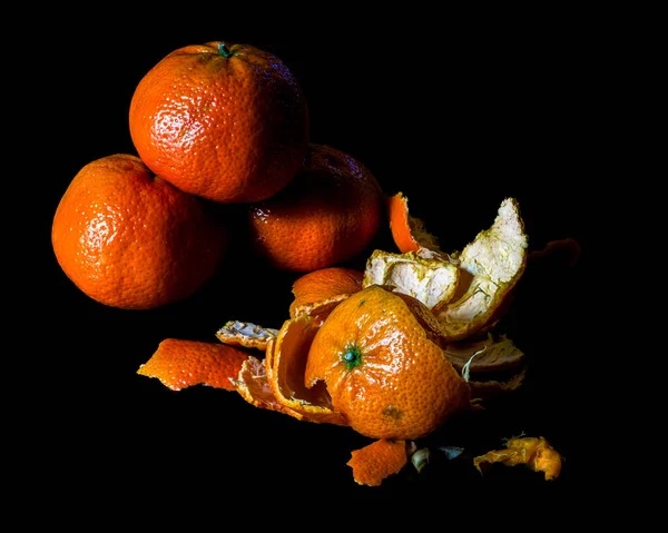 Tangerines Smashed Tangerine Slice — Stock Photo, Image