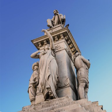 Vincenzo Bellini memorial Stesicoro Meydanı Catania, Sicilya, İtalya