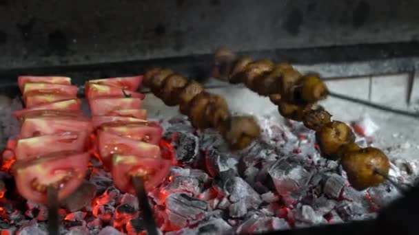 Turecki Posiłek Kebab Kuchni Tureckiej — Wideo stockowe