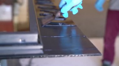 Cam fabrikasının manzarası.