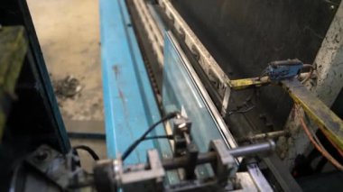 Cam fabrikasının manzarası.