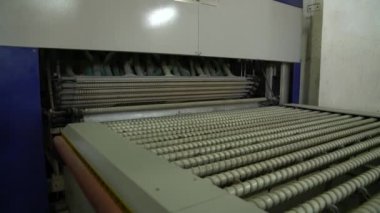 Cam fabrikasının manzarası.