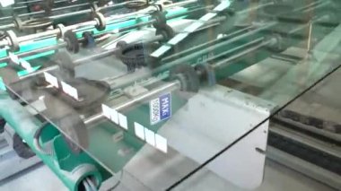 Cam fabrikasının manzarası.