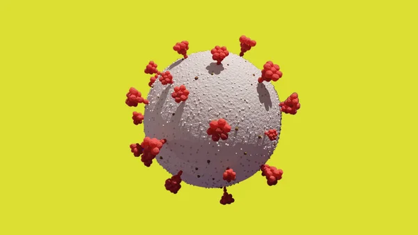 Covid Coronavirus Sarc Cov 2感染大流行性疫苗流感病毒实验室医学细胞背景医学健康感染3D — 图库照片