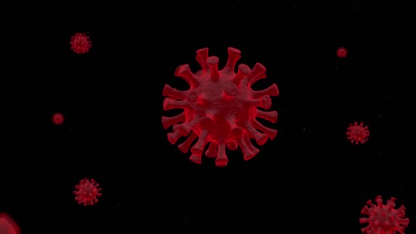 Infezione Covid Coronavirus Sarc Cov Epidemia Virus Vaccinale Pandemico Medicina — Video Stock
