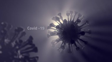 Covid - 19 koronavirüs sarc-cov-2 enfeksiyonu salgın aşı salgını laboratuvar tıbbı hücre sağlığı arka plan tıbbı 3D