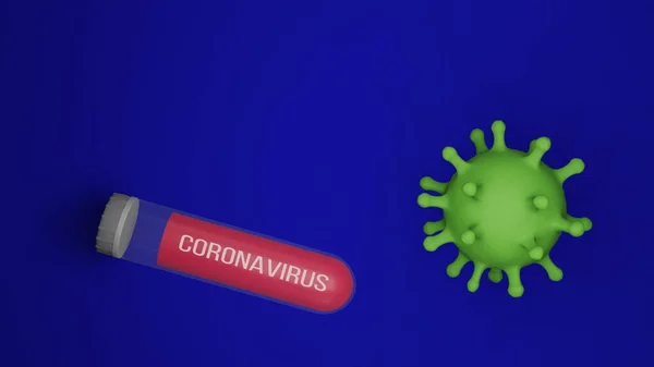 Covid Coronavirus Sarc Cov 2感染大流行性疫苗流感病毒实验室药物试管 — 图库照片