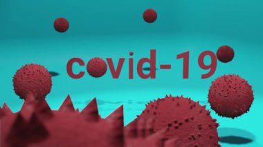 Covid - 19 koronavirüs sarc-cov-2 enfeksiyonu salgın aşı salgını laboratuvar tıbbı hücre sağlığı arka plan tıbbı 3D 