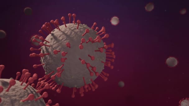 Covid Coronavirus Sarc Cov Fertőzés Pandémiás Vakcina Vírus Járvány Laboratóriumi — Stock videók