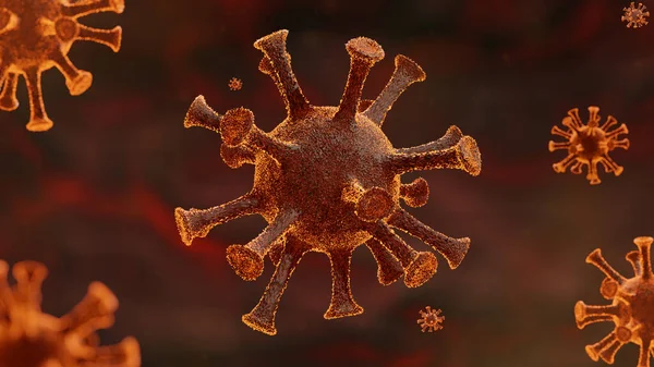 코로나 바이러스 코로나 바이러스 Sarc Cov 전염병 유행하는 바이러스 연구소 — 스톡 사진