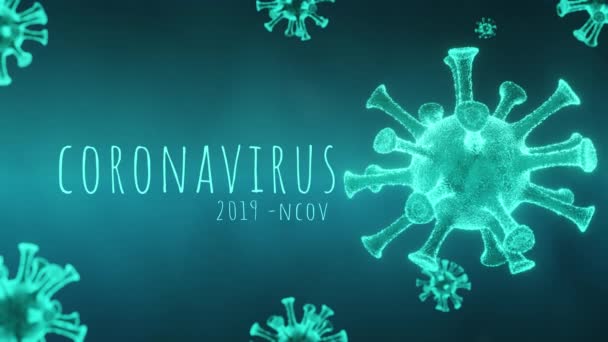 Infezione Covid Coronavirus Sarc Cov Epidemia Virus Vaccinale Pandemico Medicina — Video Stock