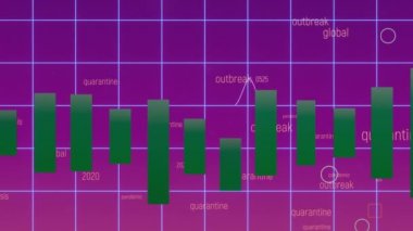 Borsa çöküşü borsa kaybı ticaret grafiği analizi yatırım göstergesi finansal dijital arkaplan grafikleri hisse senedi krizi kırmızı fiyatında düşüş eğilimi grafiğinde 3d render