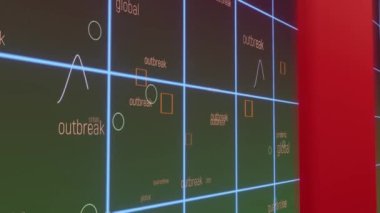 Borsa çöküşü borsa kaybı ticaret grafiği analizi yatırım göstergesi finansal dijital arkaplan grafikleri hisse senedi krizi kırmızı fiyatında düşüş eğilimi grafiğinde 3d render