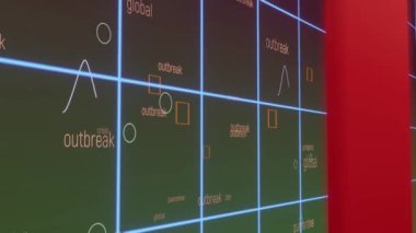 Borsa çöküşü borsa kaybı ticaret grafiği analizi yatırım göstergesi finansal dijital arkaplan grafikleri hisse senedi krizi kırmızı fiyatında düşüş eğilimi grafiğinde 3d render
