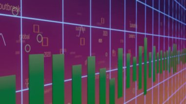 Borsa çöküşü borsa kaybı ticaret grafiği analizi yatırım göstergesi finansal dijital arkaplan grafikleri hisse senedi krizi kırmızı fiyatında düşüş eğilimi grafiğinde 3d render