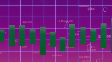 Borsa çöküşü borsa kaybı ticaret grafiği analizi yatırım göstergesi finansal dijital arkaplan grafikleri hisse senedi krizi kırmızı fiyatında düşüş eğilimi grafiğinde 3d render