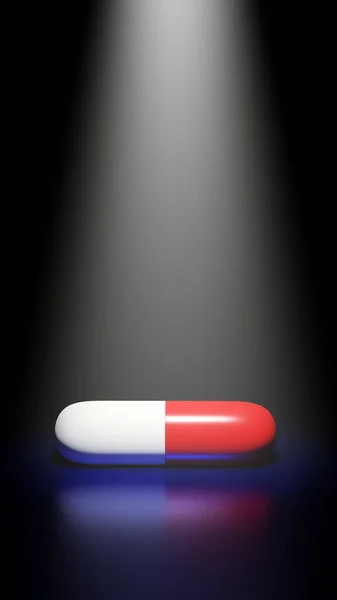 Covid Coronavirus Cure Gyógyszer Koncepció Egy Tablettában Fogantatás Antivirális Gyógyszer — Stock Fotó