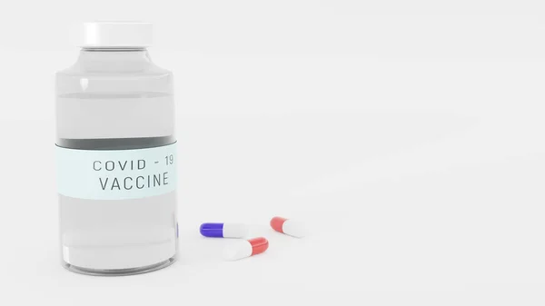 Covid Coronavirus Cure Wirkstoffkonzept Einer Tablette Konzept Für Ein Antivirales — Stockfoto