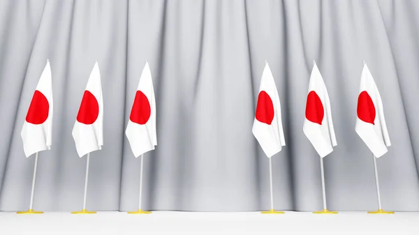 Persconferentie Van Premier Van Japan Concept Politiek Van Japan Podium — Stockfoto