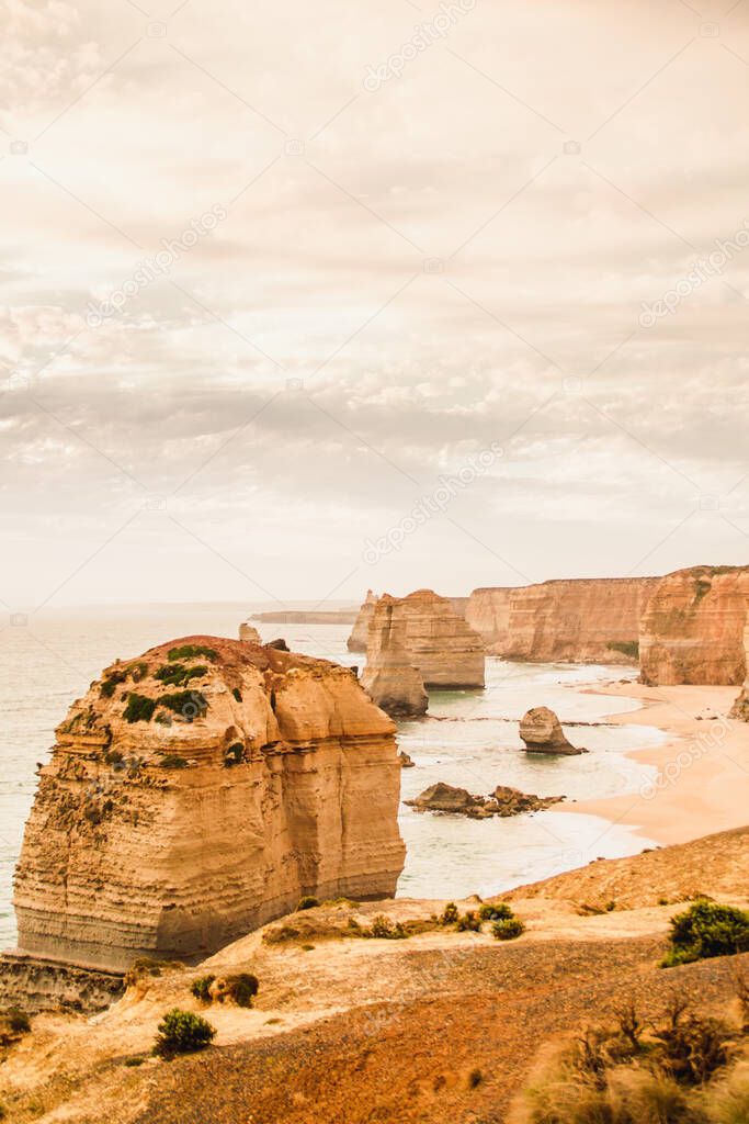 Twelve Apostles in sunset, Great Ocean Road, Victoria Australia