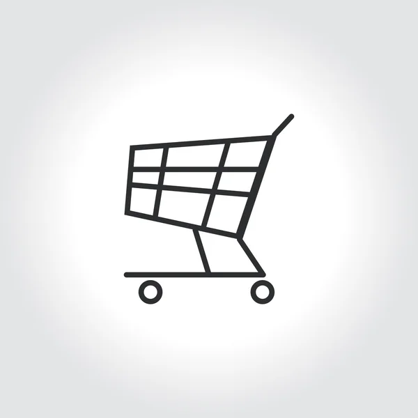 Shopping bil vektor symbol — Stock vektor