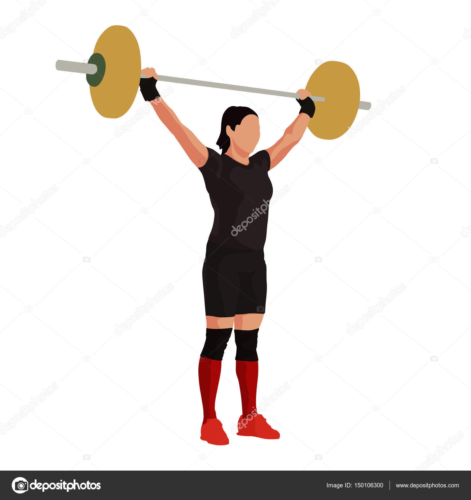 Crossfit woman Vector Art Stock Images | Depositphotos
