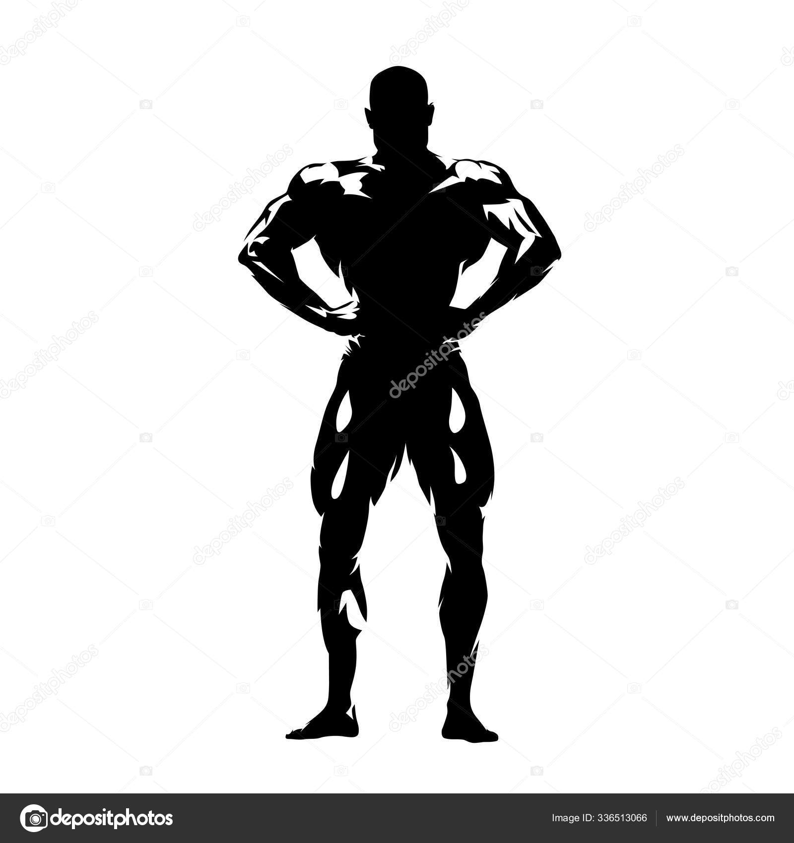 Single Continuous Line Drawing Young Muscular Model Man Bodybuilder Posing  Stock Vector by ©SimpleLine 424079724