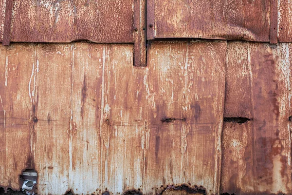 Paslanmış Eski Metal Levhalar Pas Dolu Eski Metal Çitler Paslı — Stok fotoğraf