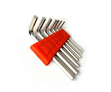 Beyaz arkaplanda altıgen tuşları