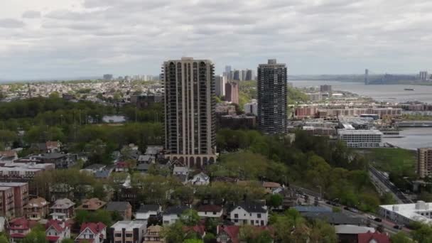 Nieuwe Trui Luchtfoto Hudson River — Stockvideo