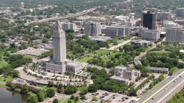 Şehir merkezindeki Baton Rouge Louisiana havası. 