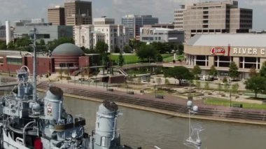 Şehir merkezindeki Baton Rouge Louisiana havası. 