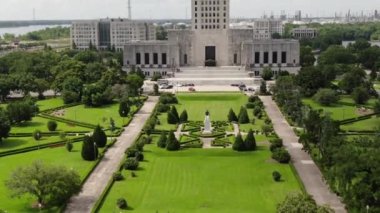 Şehir merkezindeki Baton Rouge Louisiana havası. 