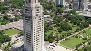 Şehir merkezindeki Baton Rouge Louisiana havası. 