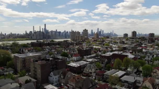 Nuevo Jersey Aéreo Hudson River — Vídeo de stock