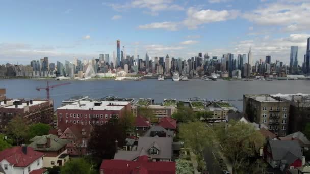 Nieuwe Trui Luchtfoto Hudson River — Stockvideo