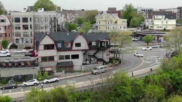 ニュージャージー州の空中ハドソン川 — ストック動画