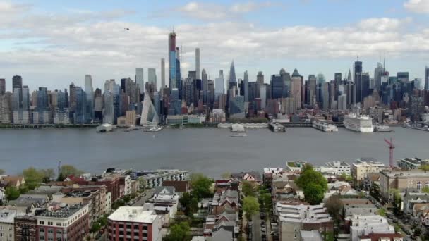 Nieuwe Trui Luchtfoto Hudson River — Stockvideo