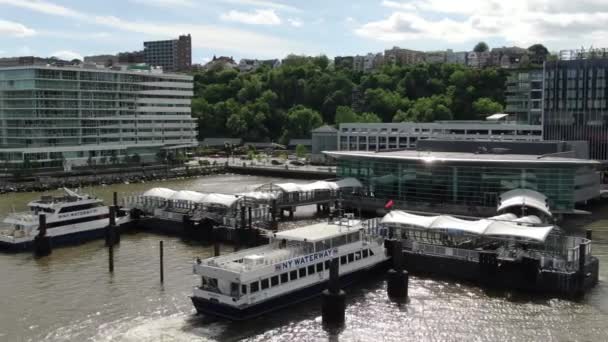 New Jersey Εναέρια Hudson Ποταμού — Αρχείο Βίντεο