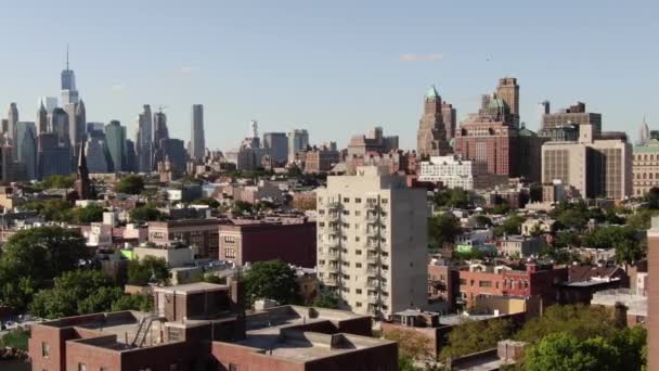 纽约布鲁克林的航机 — 图库视频影像