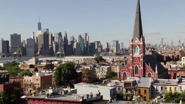 Antena Brooklynu Nowy Jork — Wideo stockowe